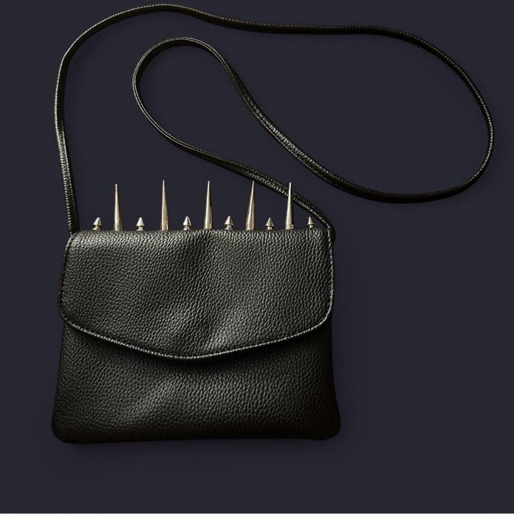 Black DIY Studded Crossbody Bag